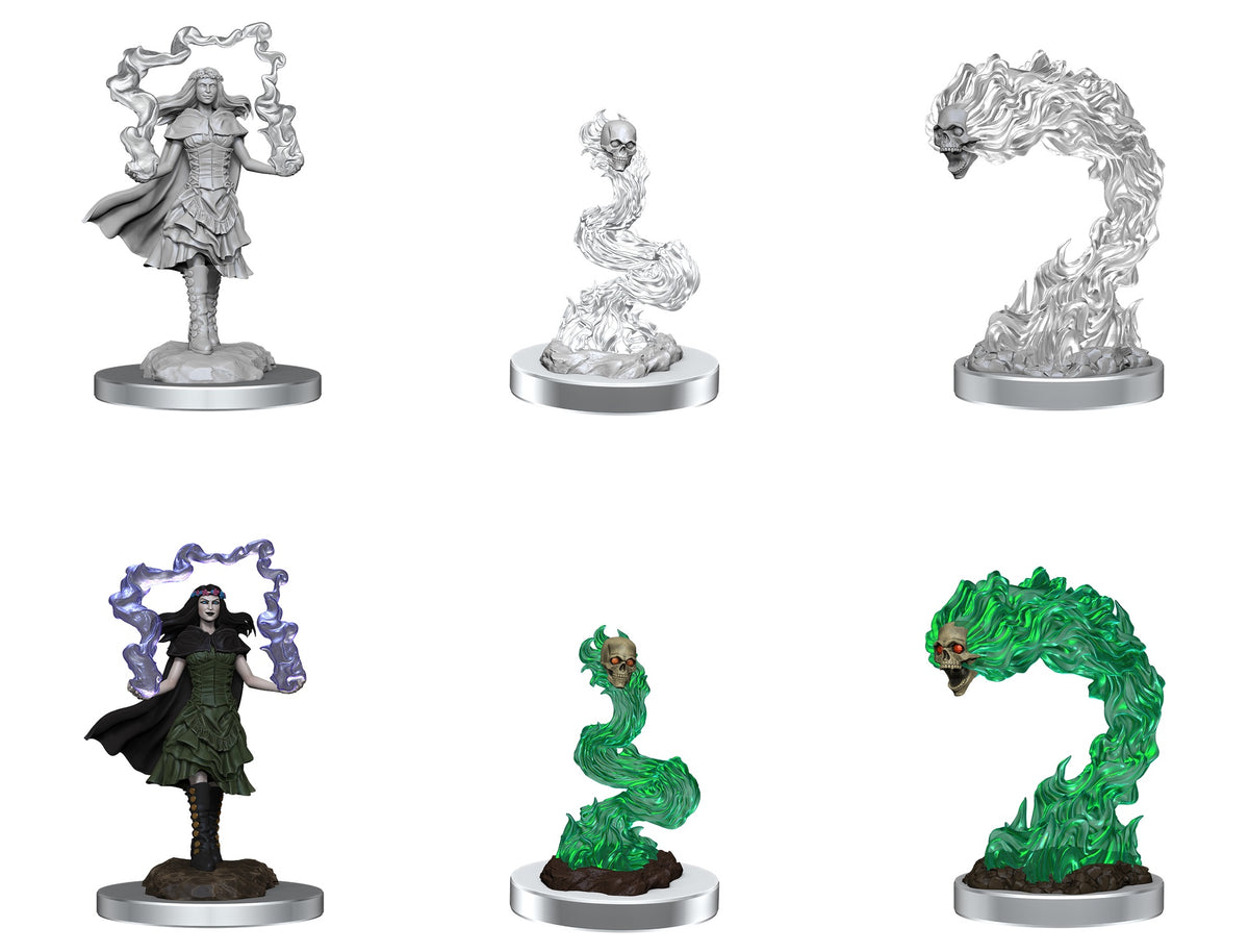 D&D Unpainted Minis Wv21 Dk Spellcaster/flameskull