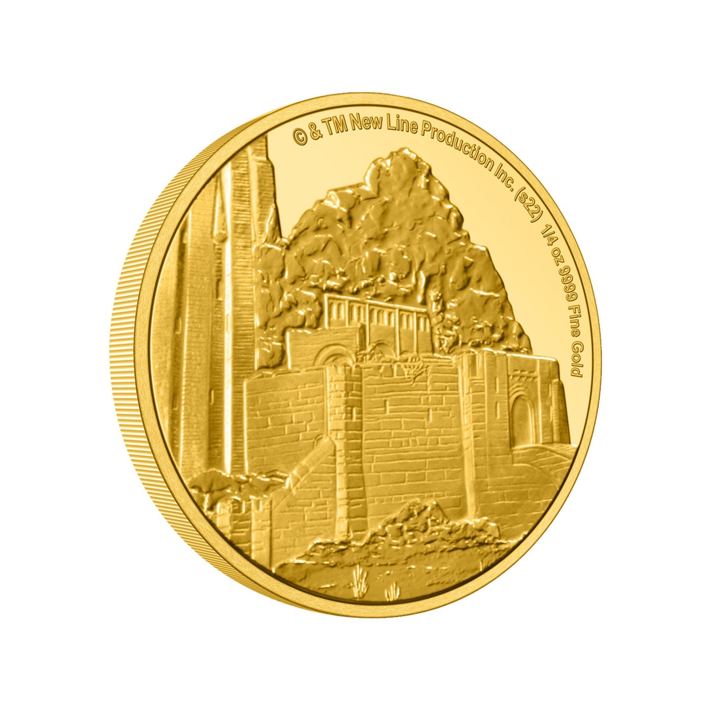 AGORO LOTR Middle Earth - Helms Deep 2022 1/4 oz Gold