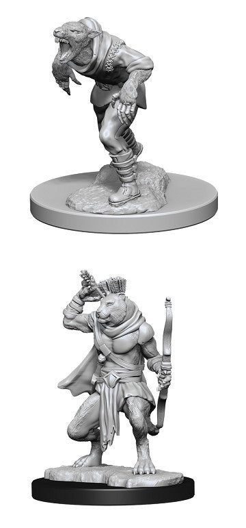 D&D Unpainted Minis Wv11 Wererat And Weretiger