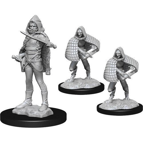 Figurines non peintes Wizkids Darkling Elder et Darklings