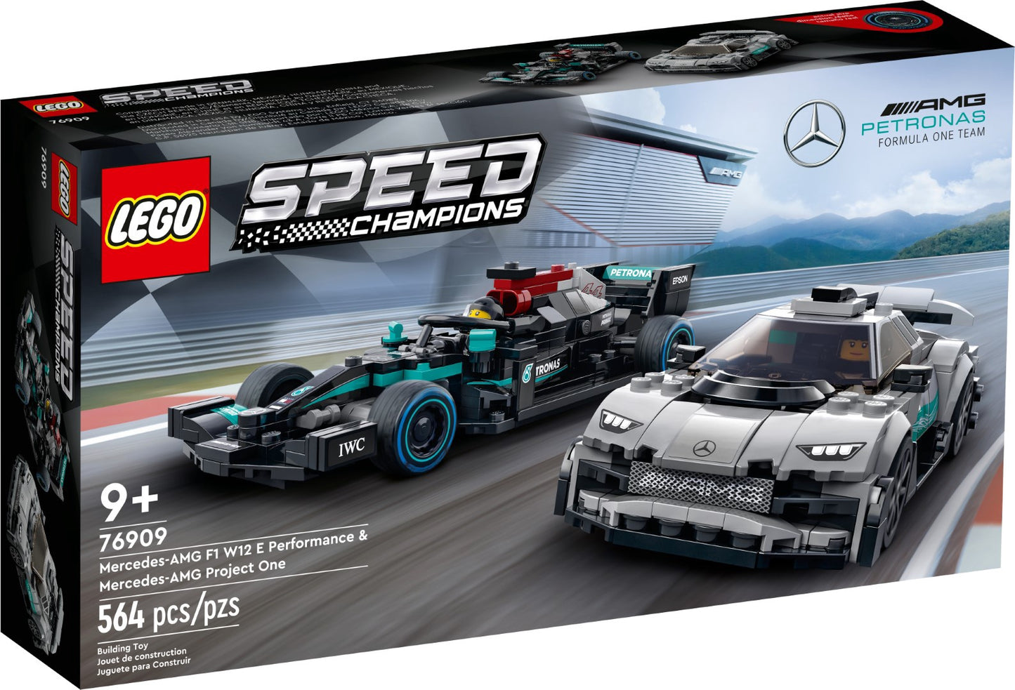 LEGO Mercedes AMG F1 W12 E Performance & Mercedes AMG Project One (76909)