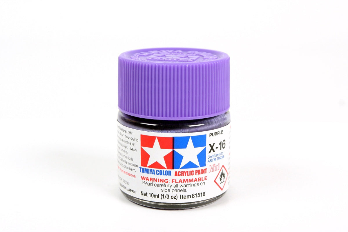 Tamiya Purple Acrylic Gloss Mini (X-16)