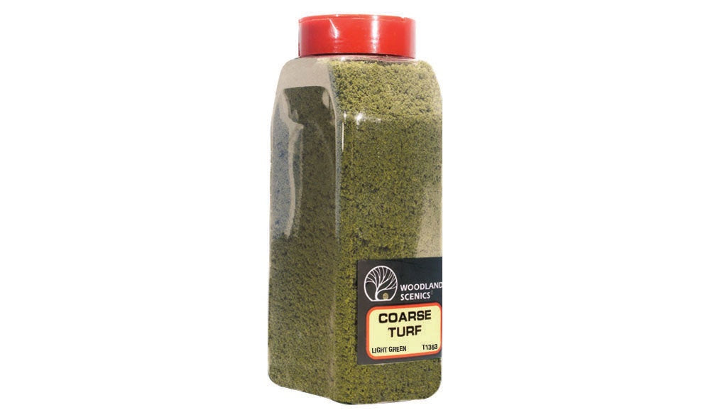 Woodland Scenics Shaker Turf - Coarse light Green (32 Oz) T1363