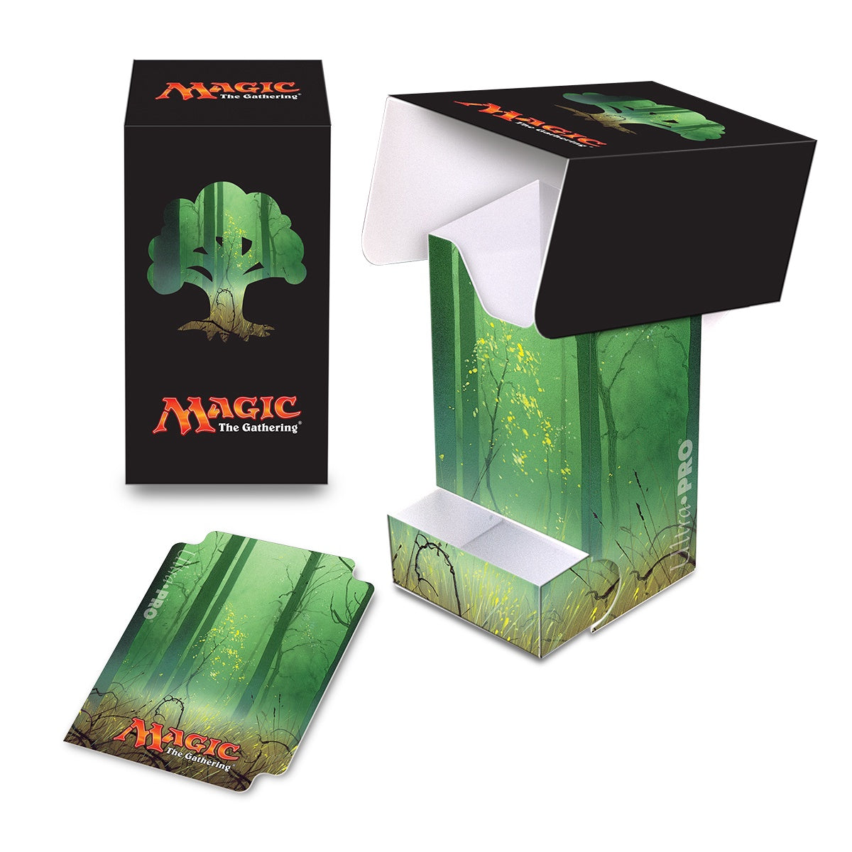 Ultra Pro D-Box MTG Mana 5 Forest Full View WithTray