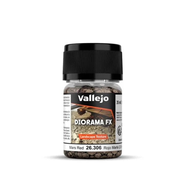Vallejo Diorama FX Landscape Textures Mars Red 2-5mm Grain (60g)