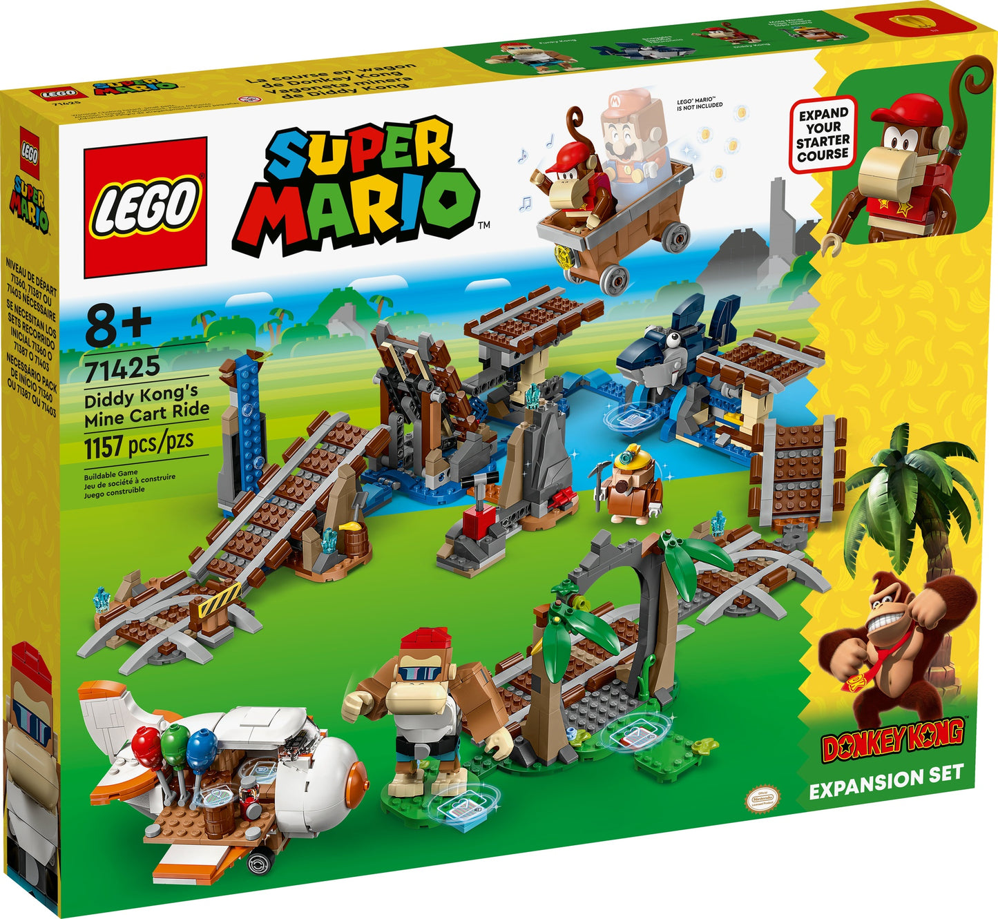LEGO Diddy Kong's Mine Cart Ride Expansion Set (71425)