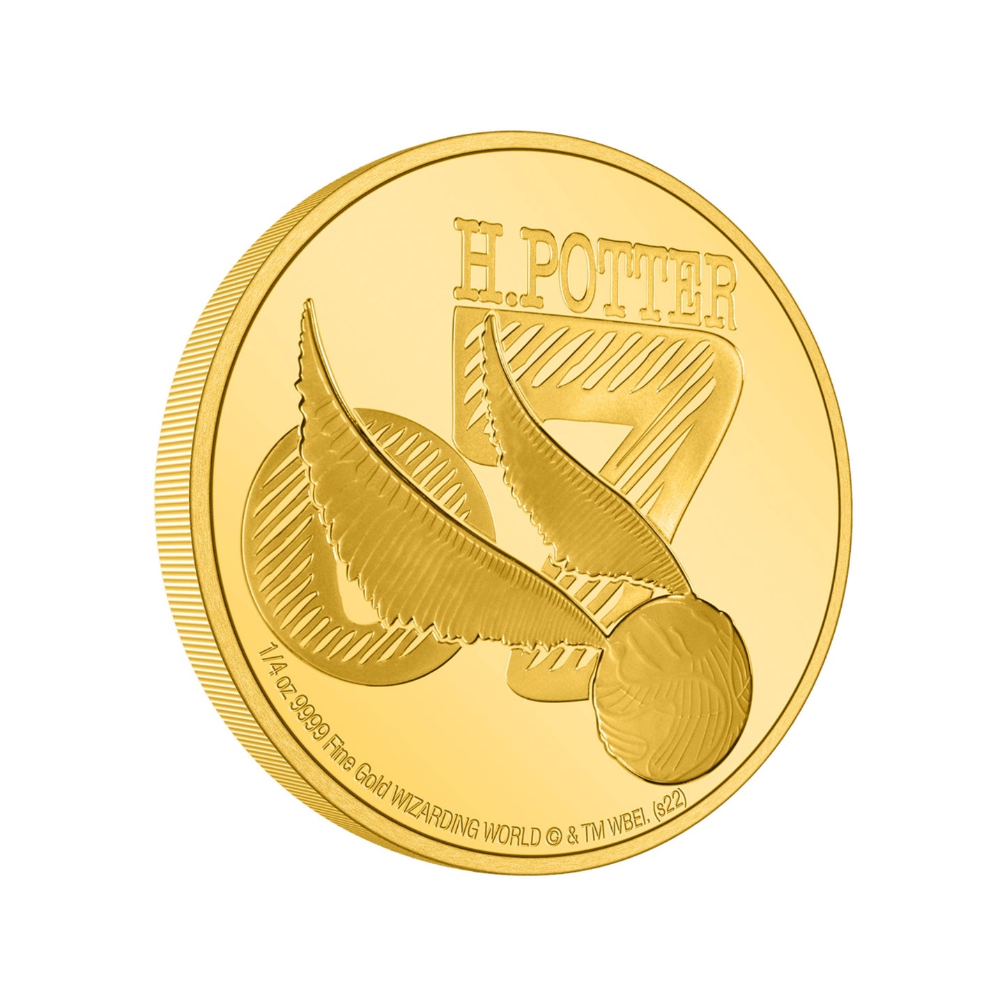 AGORO Harry Potter Classic-2022 Golden Snitch 1/4oz Gold