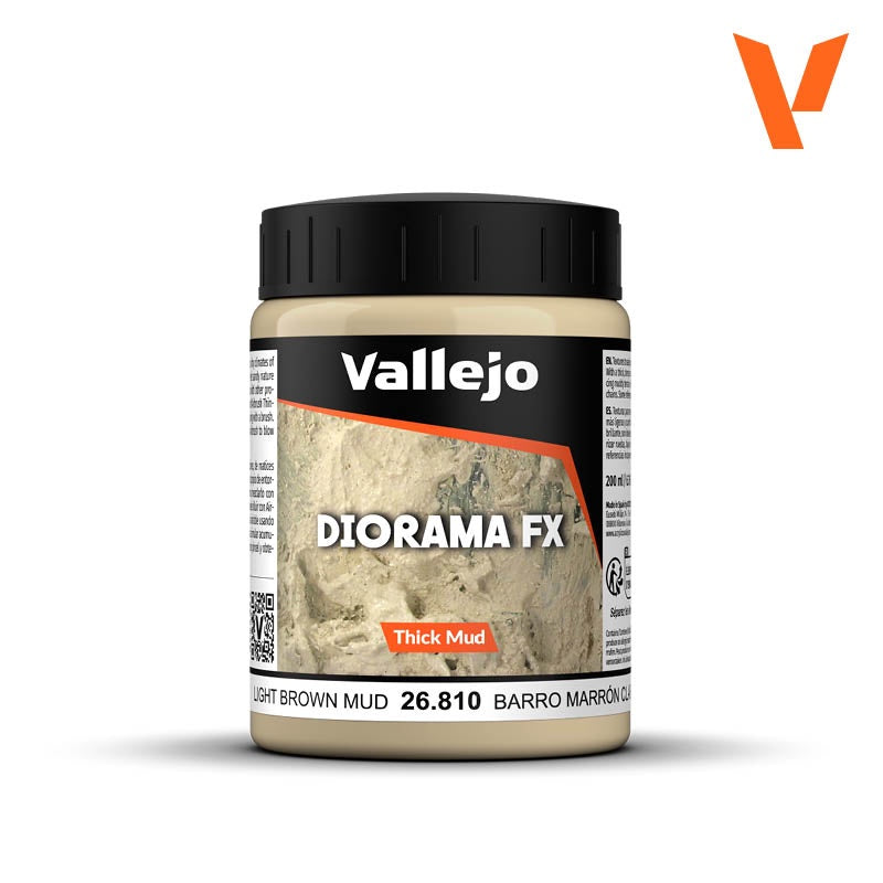 Vallejo Diorama FX Light Brown Mud (200ml)