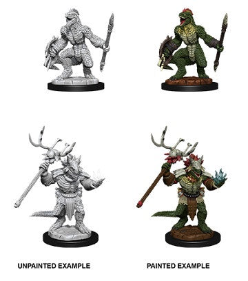 D&D Unpainted Minis Wv12 Lizardfolk And Shaman