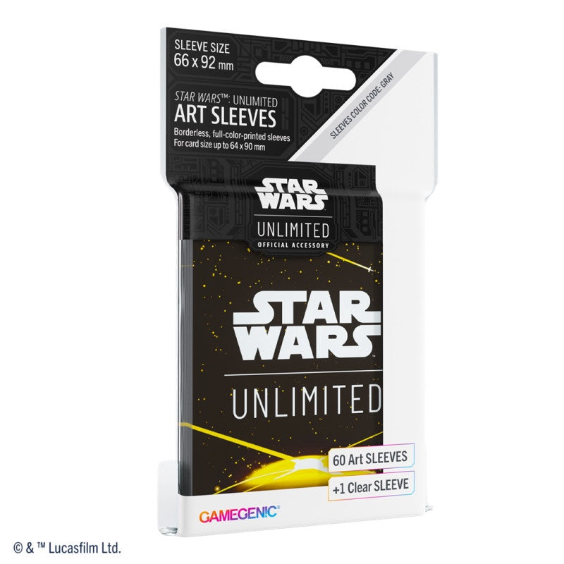 Star Wars Unlimited Art Sleeves Card Back Yellow