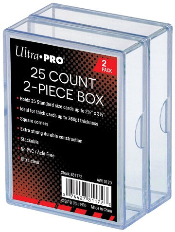 Boîte de rangement Ultra Pro - Lot de 2 - 25 unités