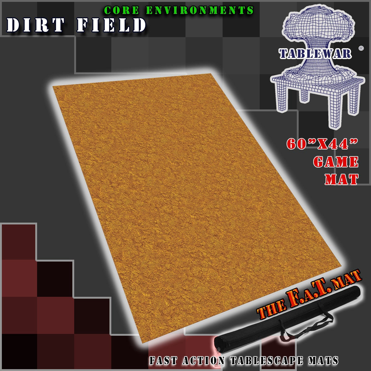 F.A.T. MATS - Core Environment Dirt Field 60 Inches X 44 Inches
