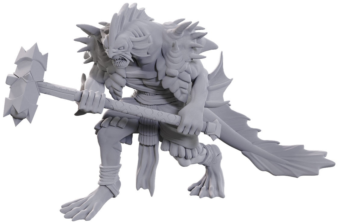 D&D Unpainted Minis Wv25 Sahuagin Coral Smasher