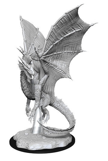 D&D Unpainted Minis Wv11 Young Silver Dragon