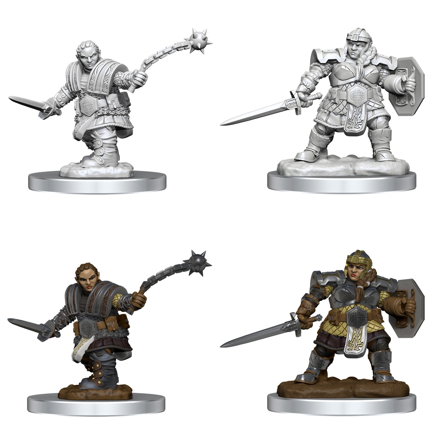 D&D Unpainted Minis Wv16 Dwarf Fighter Female