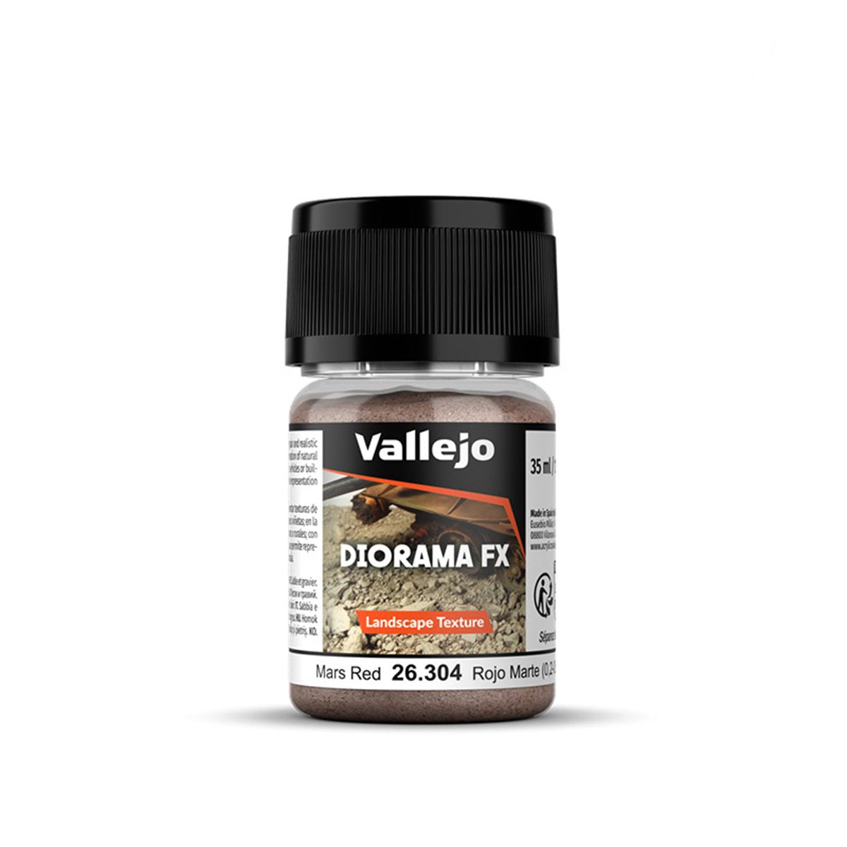 Vallejo Diorama FX Landscape Textures Mars Red 0.2-0.6mm Grain (60g)