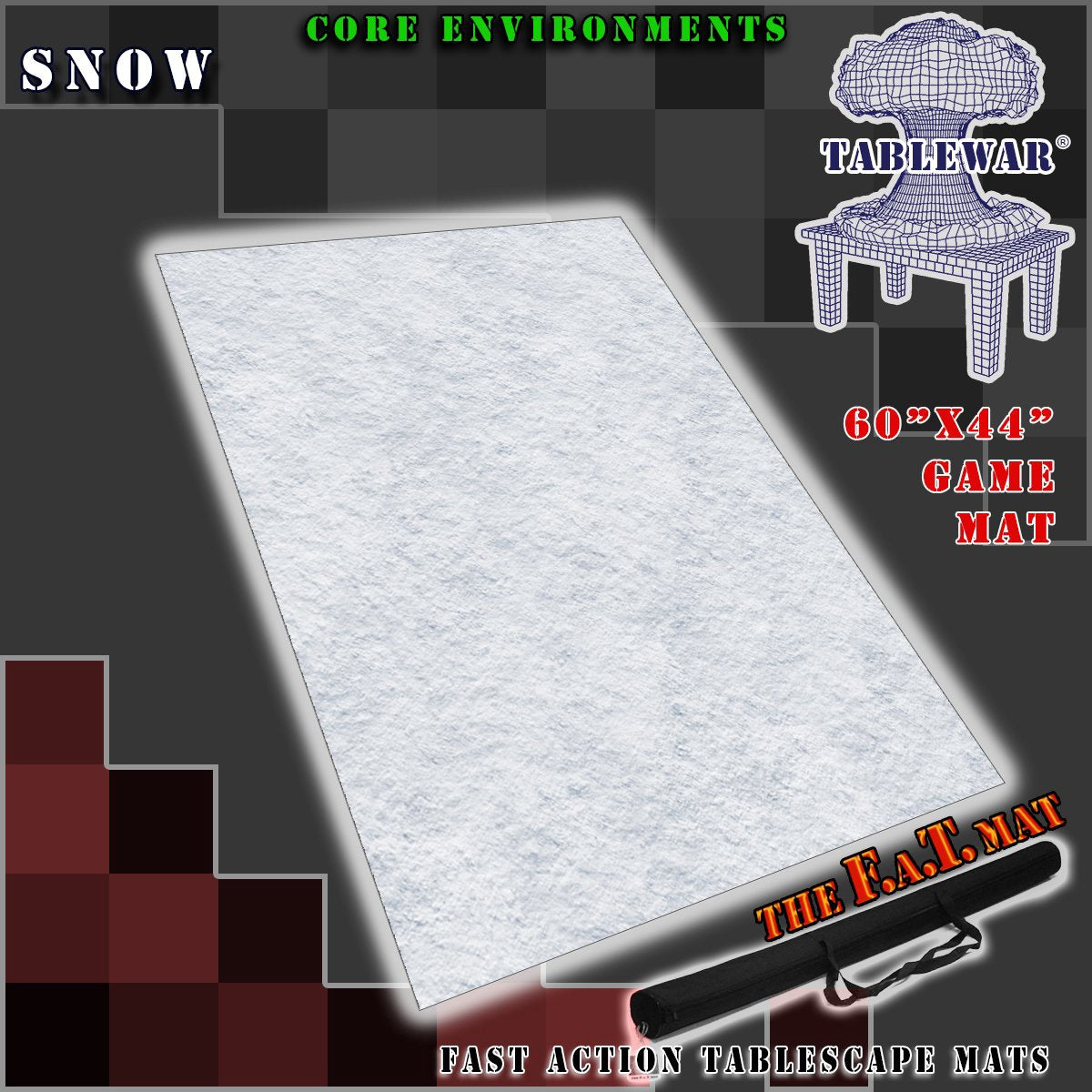 F.A.T. MATS - Core Environment Snow 60 Inches X 44 Inches