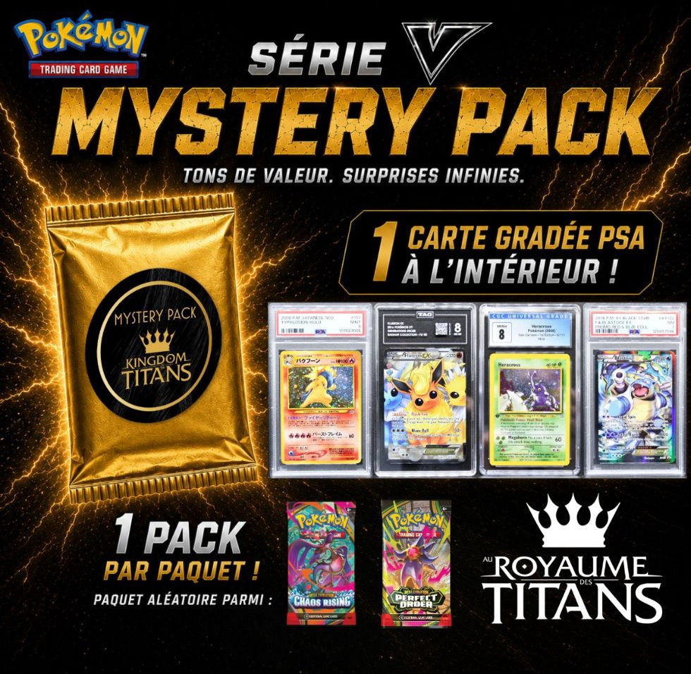 Mystery Pack Pokémon TCG Series V Spécial Carte Gradée #04