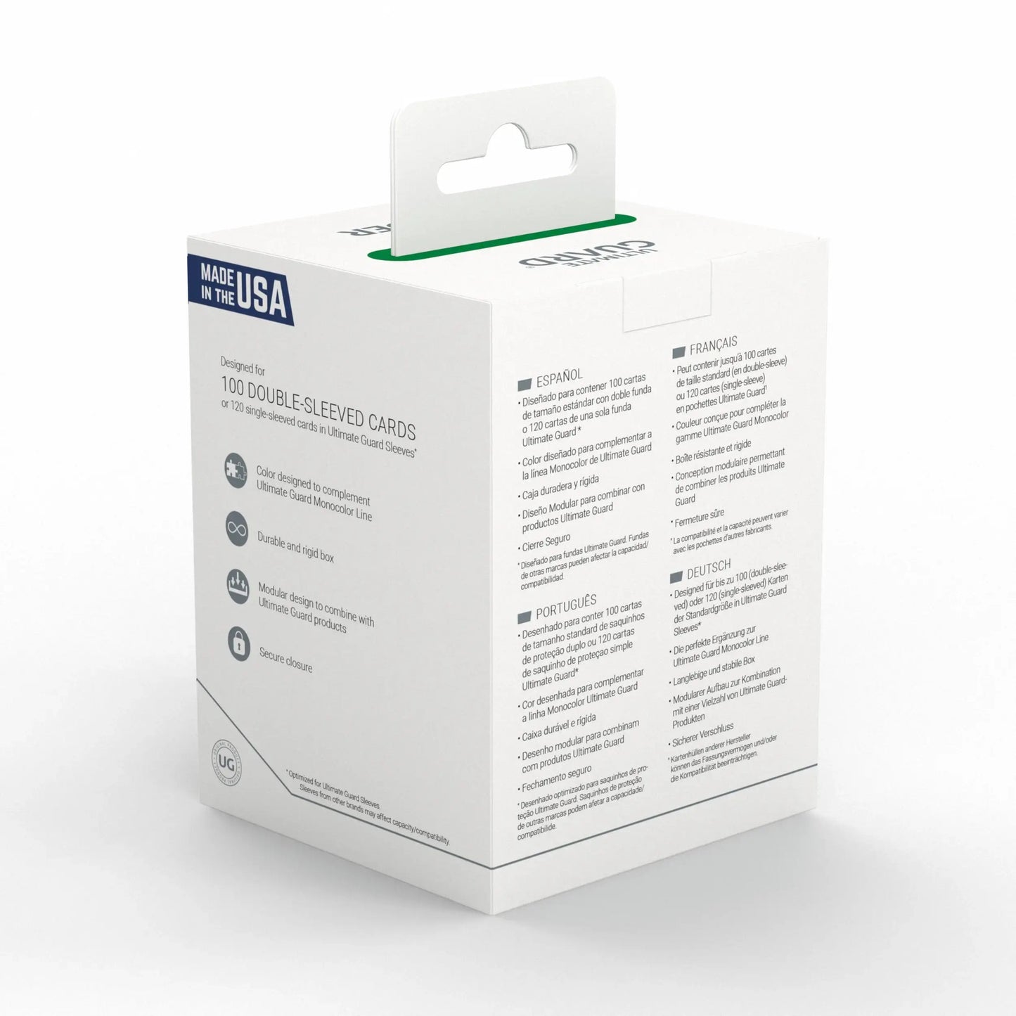 Étui de rangement Ultimate Guard Boulder 100+ Gris uni