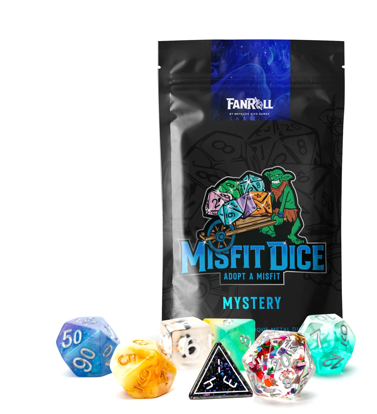 Mystery Misfit 7 Dice Set Resin