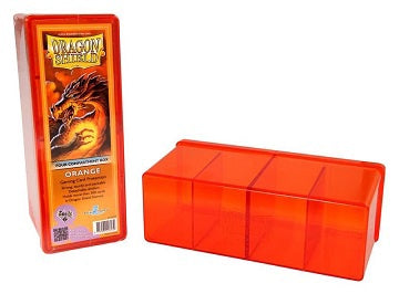 Dragon Shield Storage Box With 4 Compartments Orange