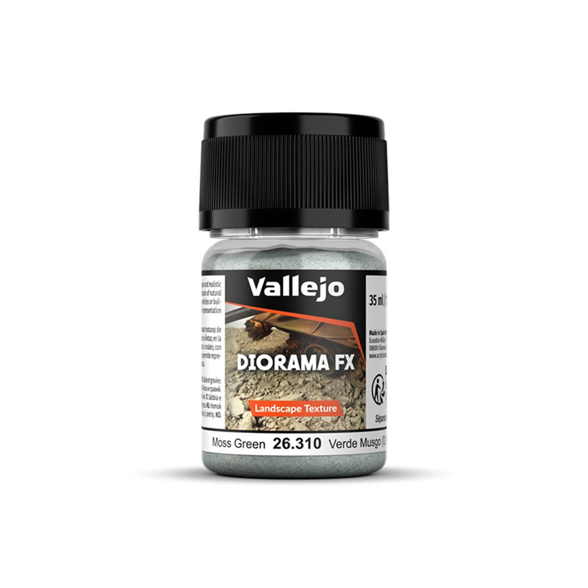 Vallejo Diorama FX Landscape Textures Moss Green 0.1-1mm Grain (60g)