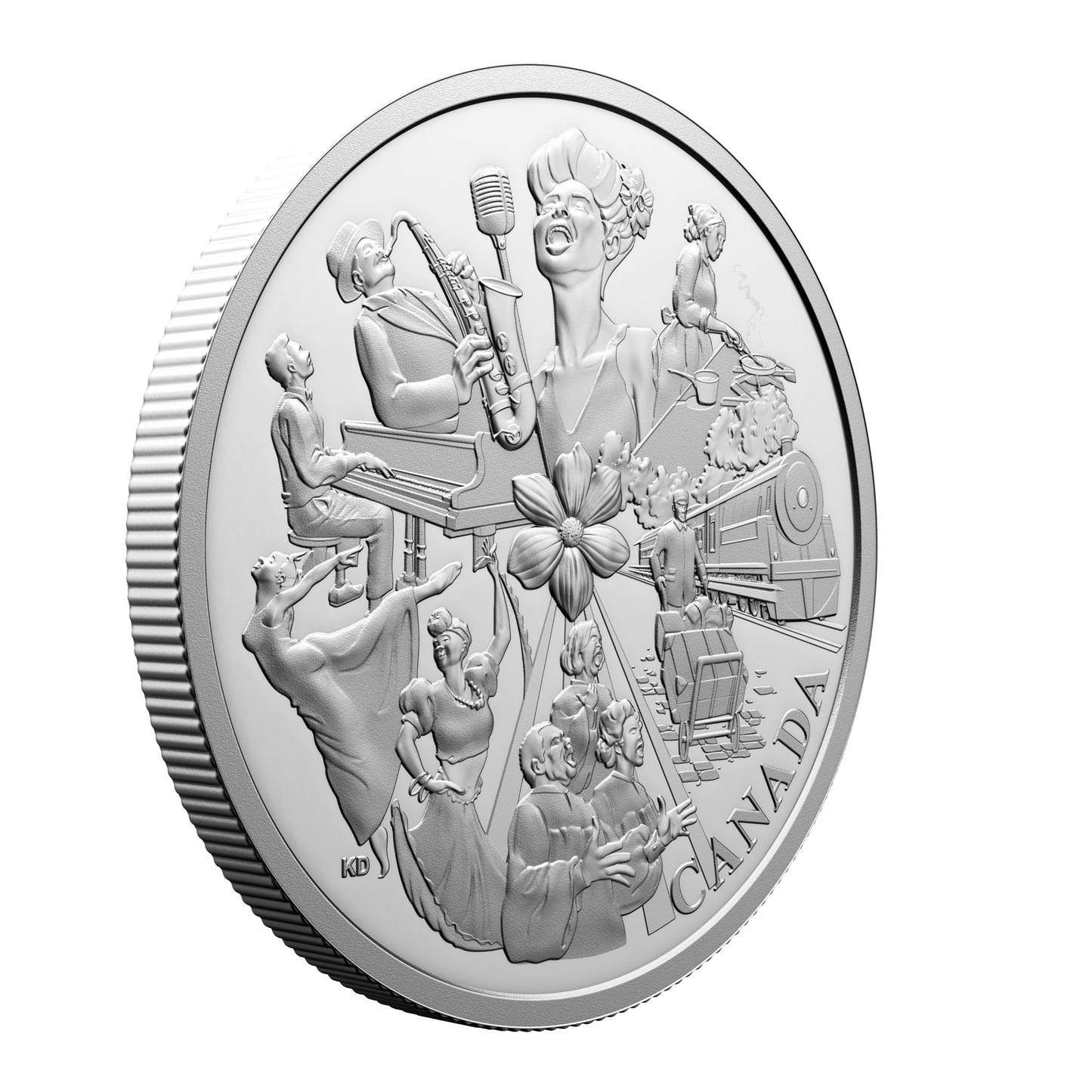 Commemorating Black History: Hogan’s Alley – 1 oz. $20 1 oz Fine Silver Coin (249990)