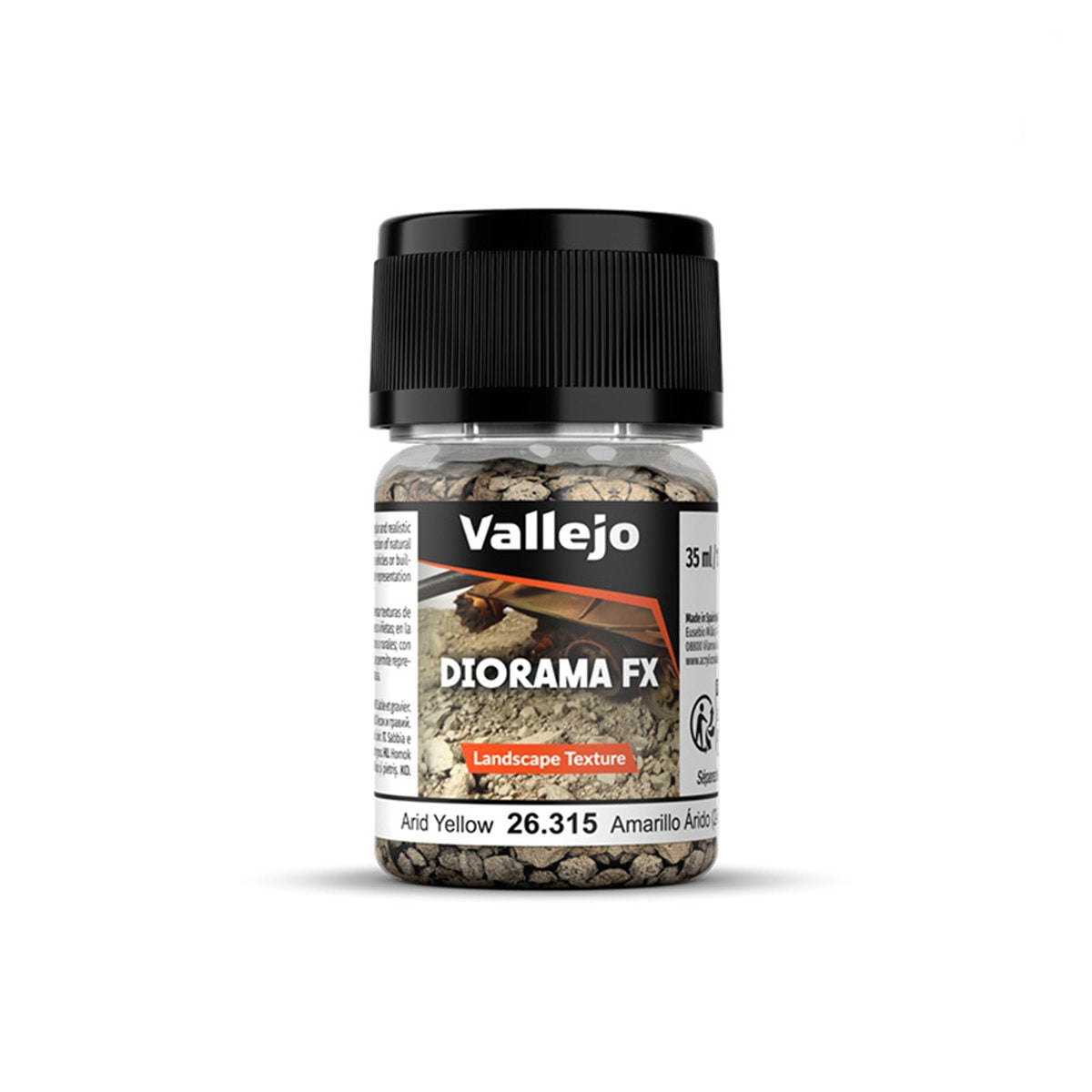 Vallejo Diorama FX Landscape Textures Arid Yellow 1-2mm Grain (60g)