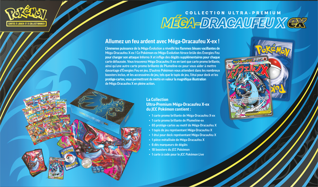 Pokemon TCG Mega-Dracofeu X ex Collection Ultra-Premium (FR)