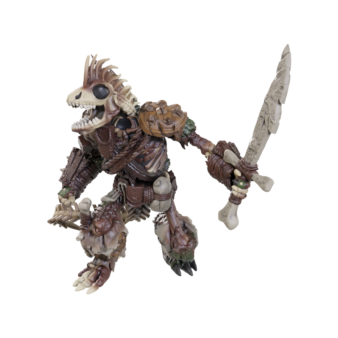 D&D Unpainted Minis WV23 LIZARDFOLK SKELETON