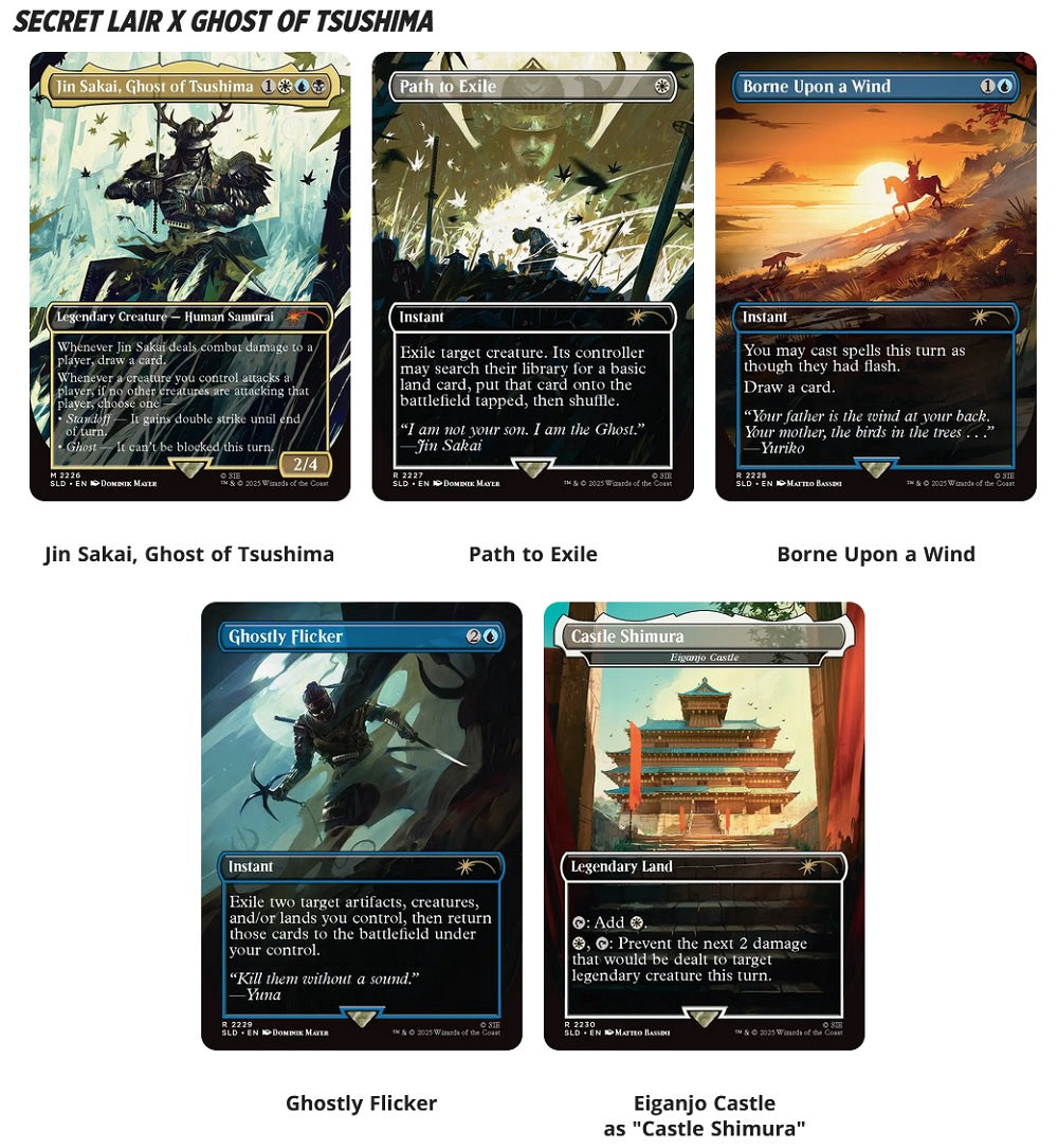 MTG Secret Lair Playstation Super Drop Ghosts of Tsushima: Shadow Samurai Regular