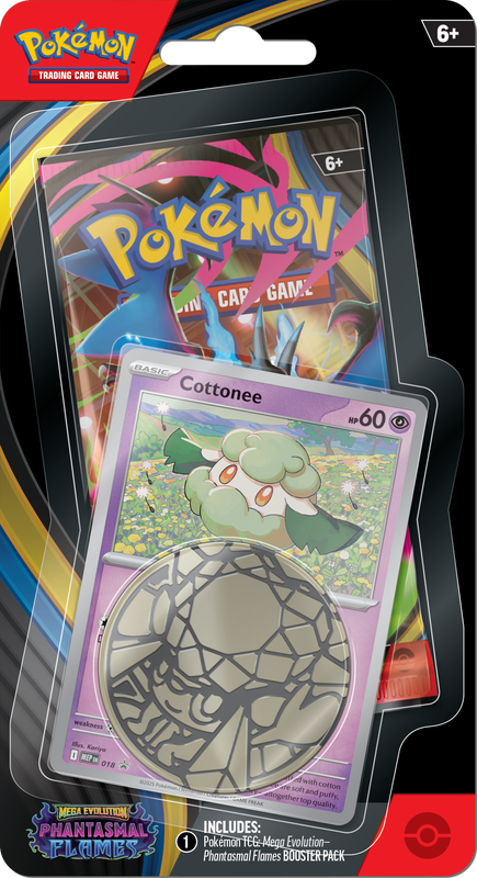 Pokemon ME02 Phantasmal Flames Checklane Blister - Cottonee