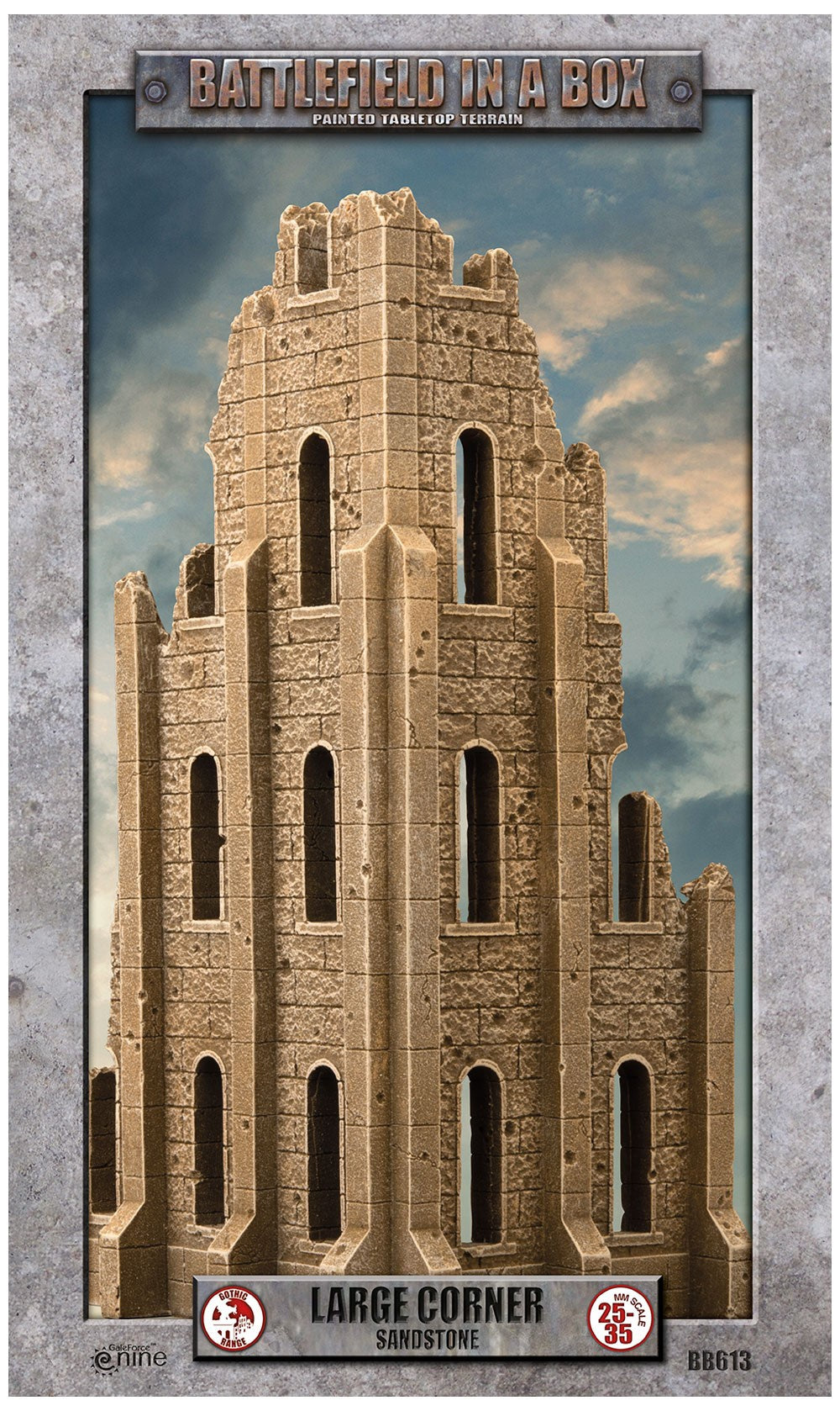 Battlefield in A Box - Gothic Large Corner Sandstone