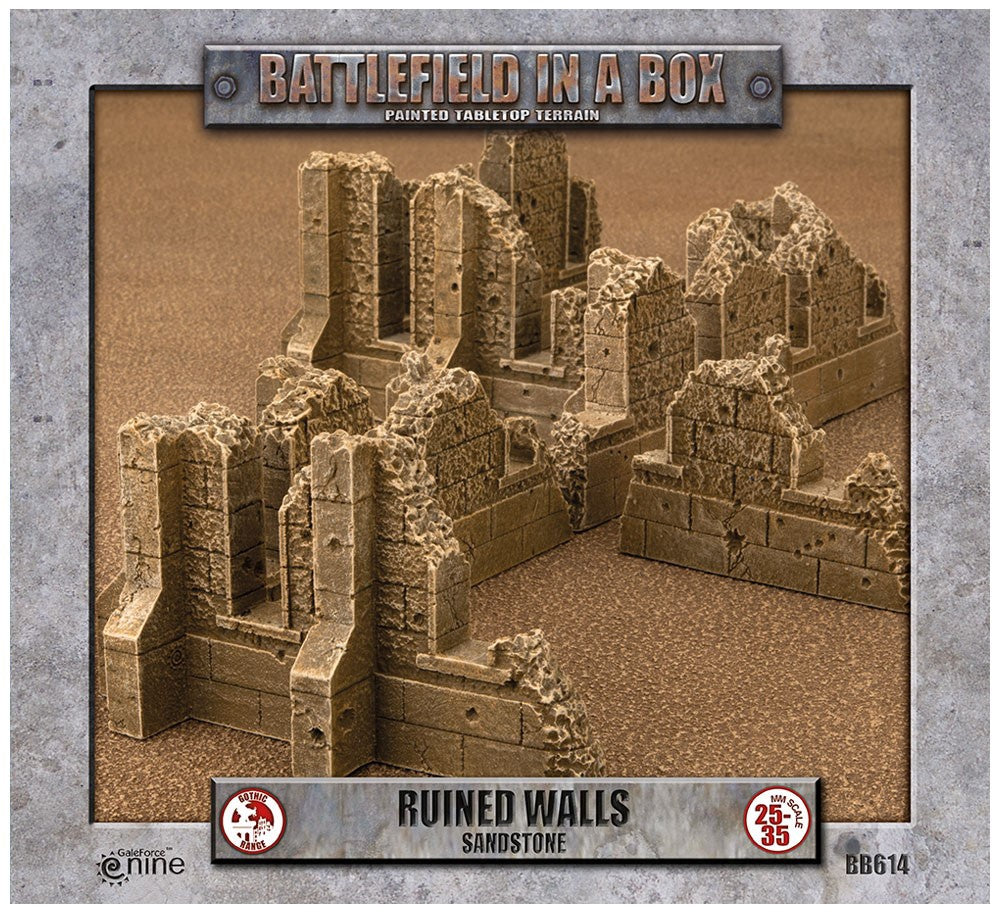 Battlefield in A Box - Ruined Walls Sandstone