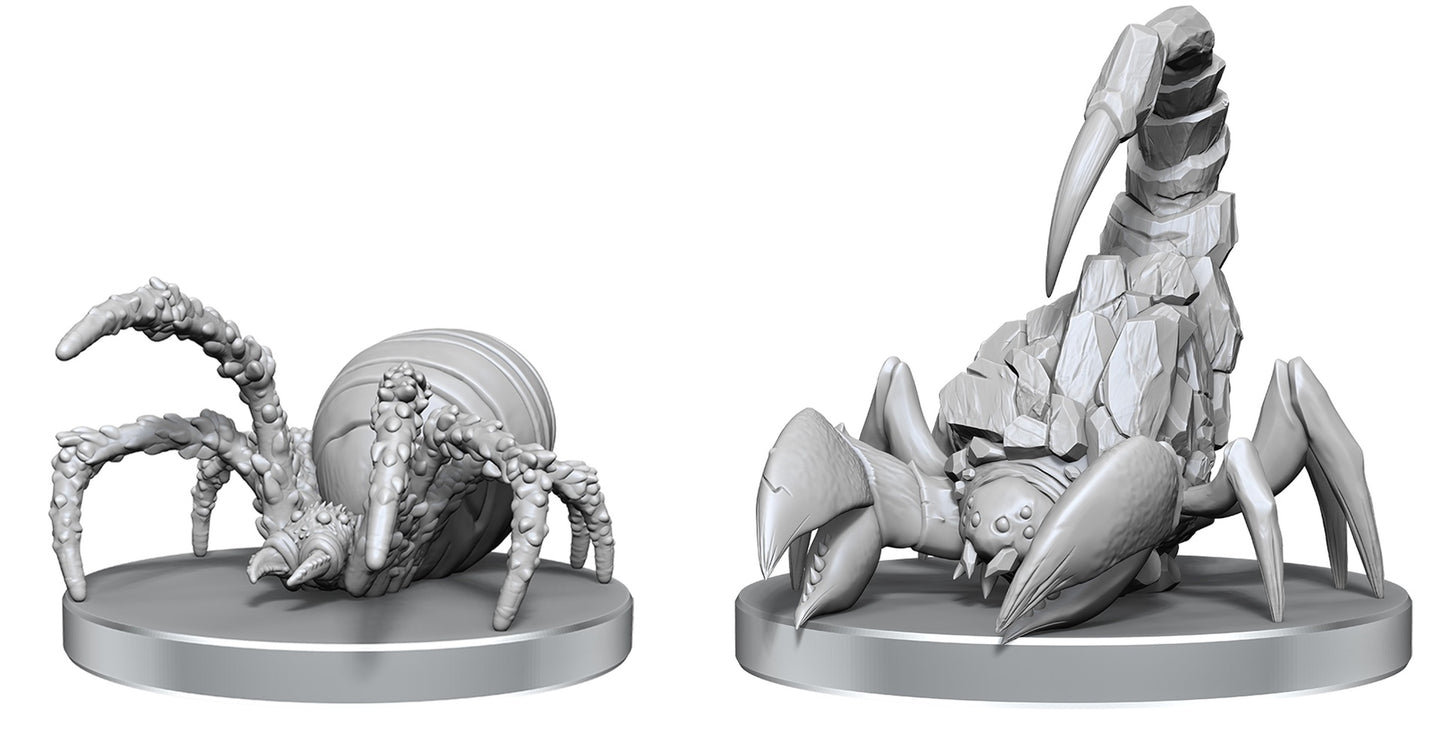 PF UNPAINTED MINIS WV26 CAVE SCORPION & HUNTING SPIDER