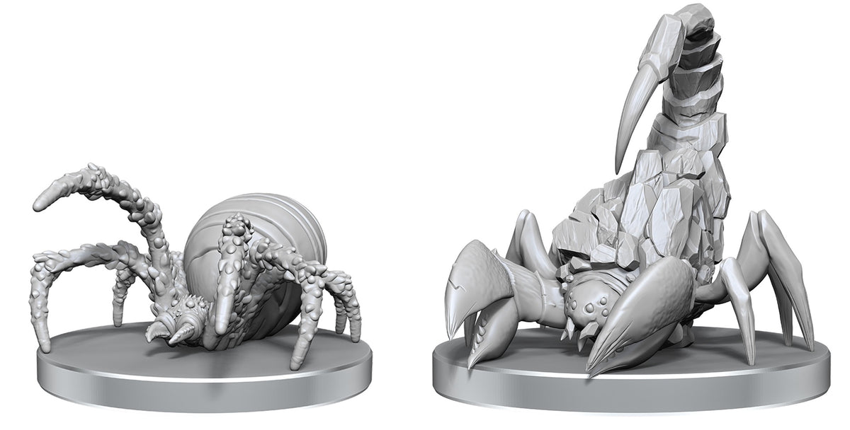 PF UNPAINTED MINIS WV26 CAVE SCORPION & HUNTING SPIDER