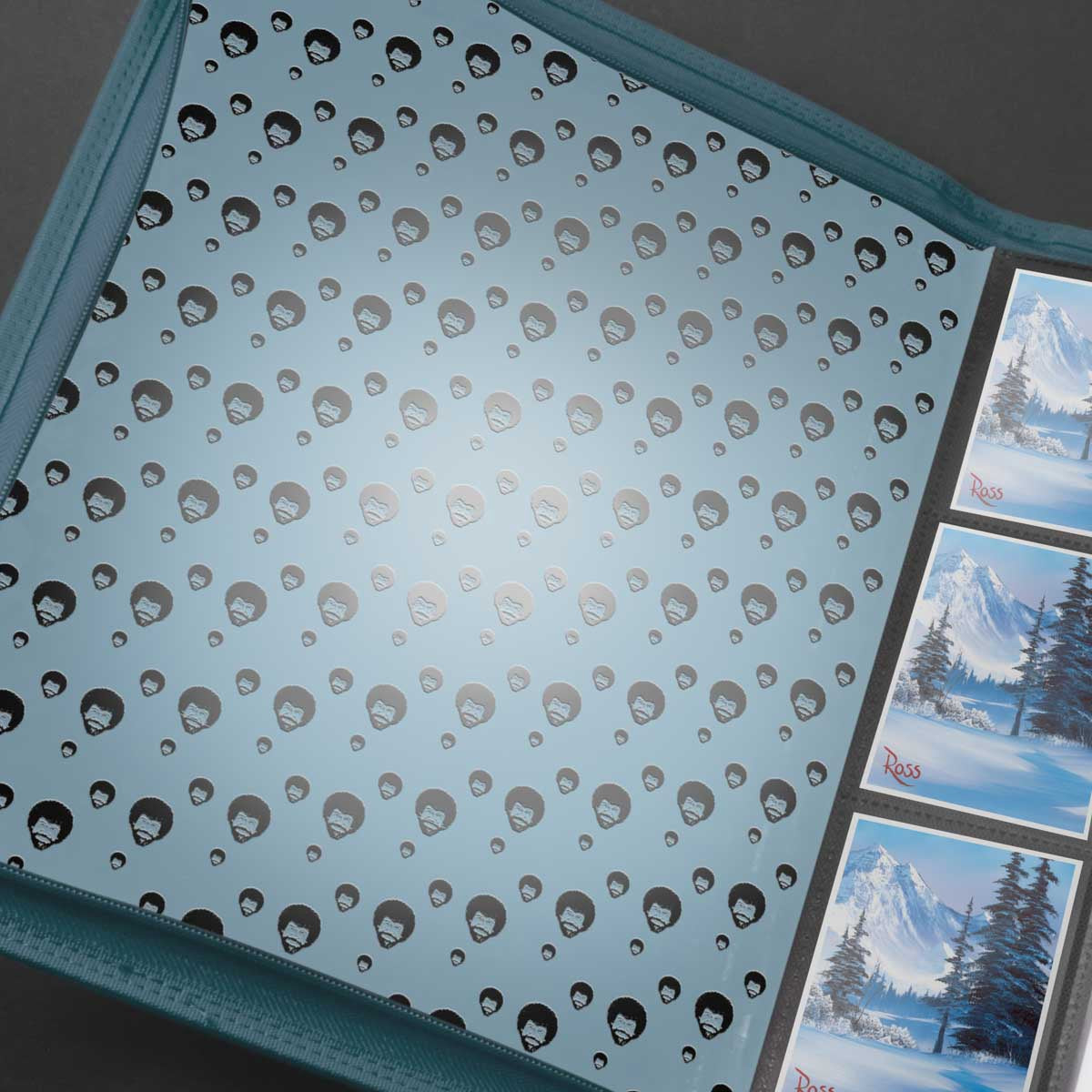 UP ZIP BINDER PRO 9PKT BOB ROSS WINTER PARADISE