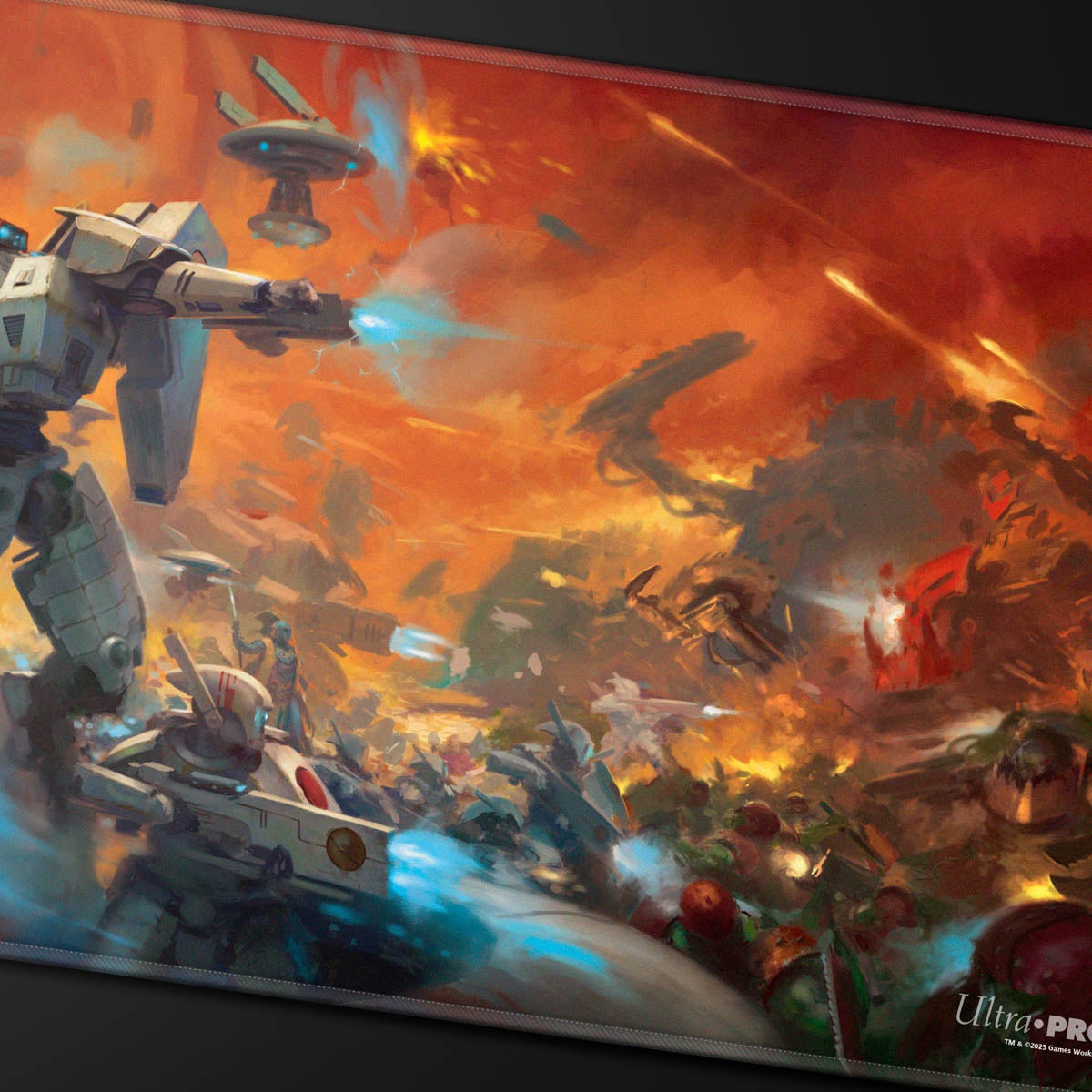 UP PLAYMAT WARHAMMER 40K T'AU EMPIRE CODEX ALIGNED STITCHED