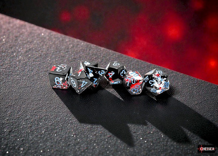 Brush 7-Die Set Polyhedral Dark Side/blue (CHX24408)
