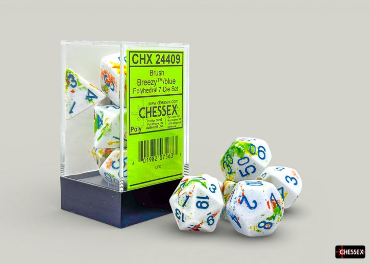 Brush 7-Die Set Polyhedral Breezy/Blue (CHX24409)