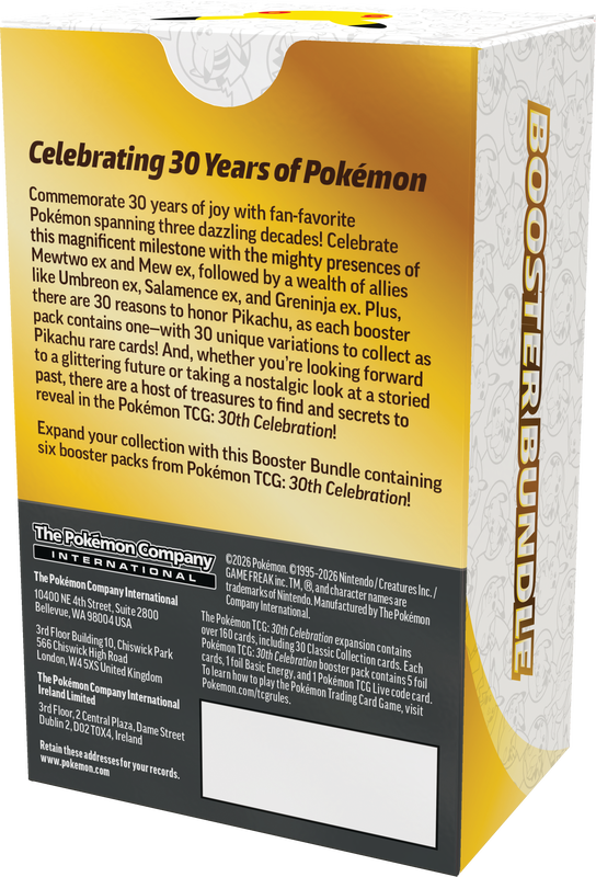 Pokemon 30th Celebration Booster Bundle (EN) (PRE ORDER)