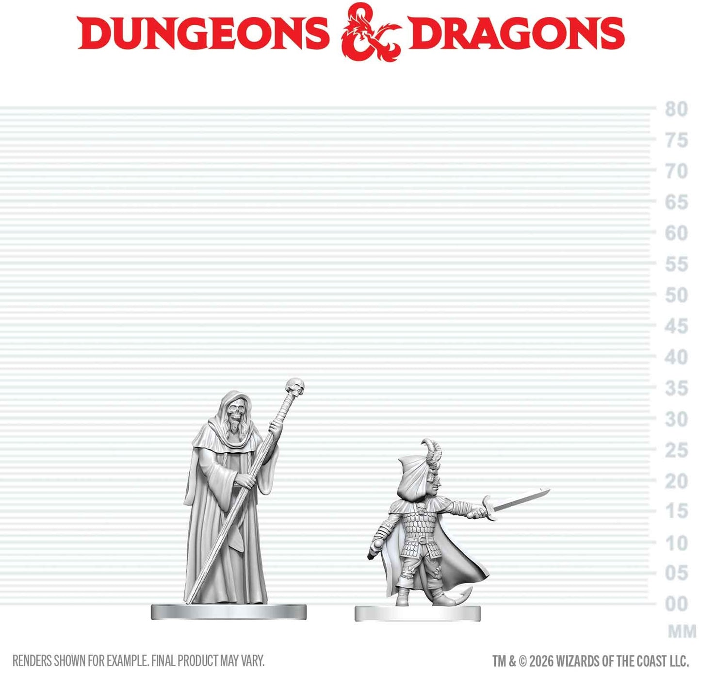 D&D Unpainted Minis Wv29 Cultist Of Bhaal & Cultist Of Myrkul