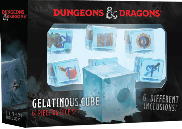 D&D Gelatinous Cube 6 D6 Dice Set