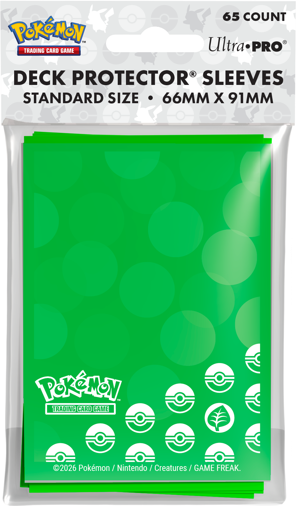 UP D-PRO Pokémon Energy Grass Type 65ct