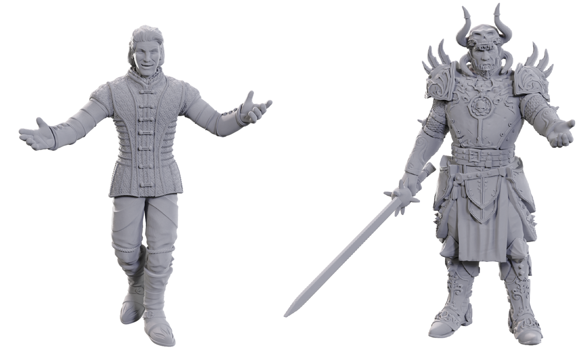 D&D Unpainted Minis Special Edition Baldur's Gate 3 SAREVOK ANCHEV & RAPHAEL
