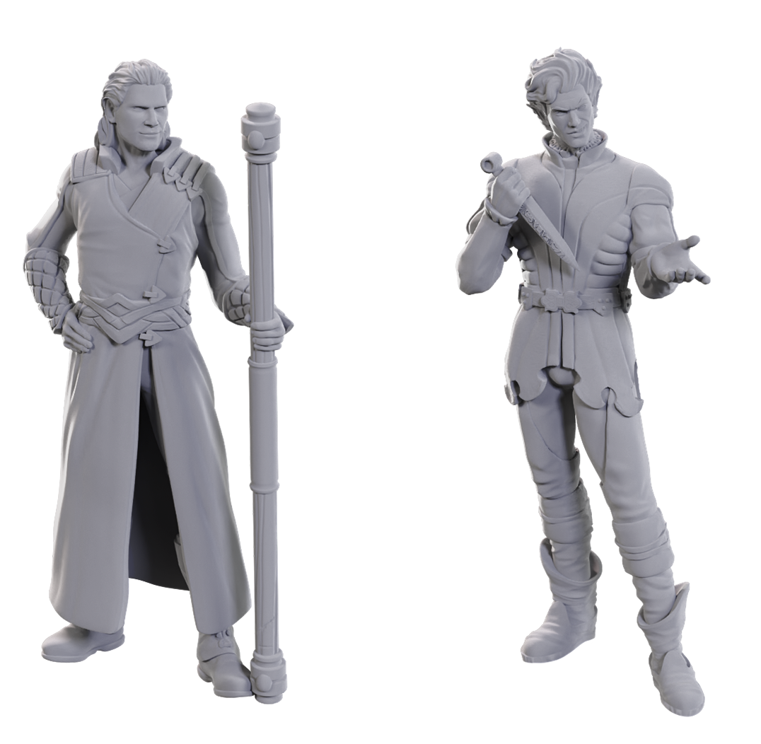 D&D Unpainted Minis Special Edition Baldur's Gate 3 GALE & ASTARION