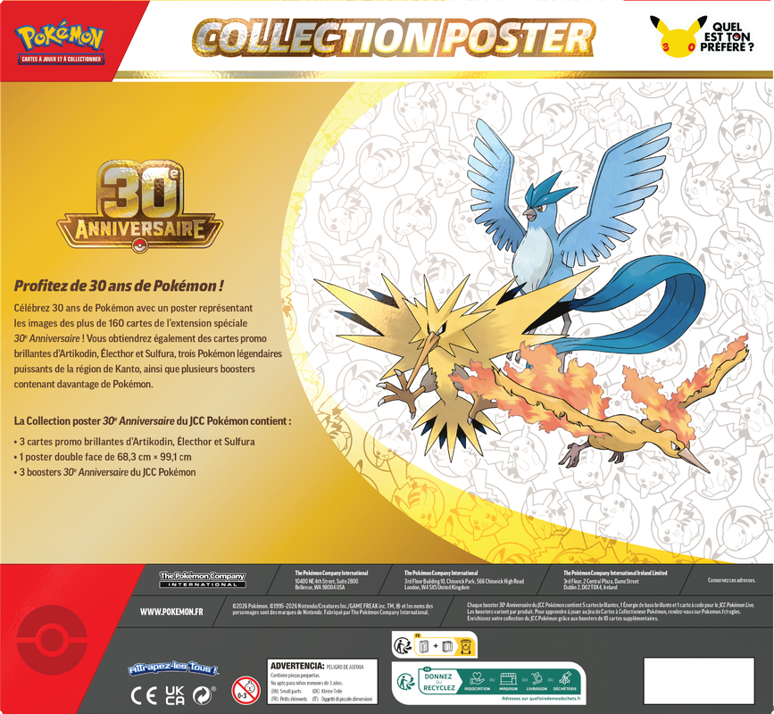 Pokemon French 30th Celebration Poster Collection (FR)