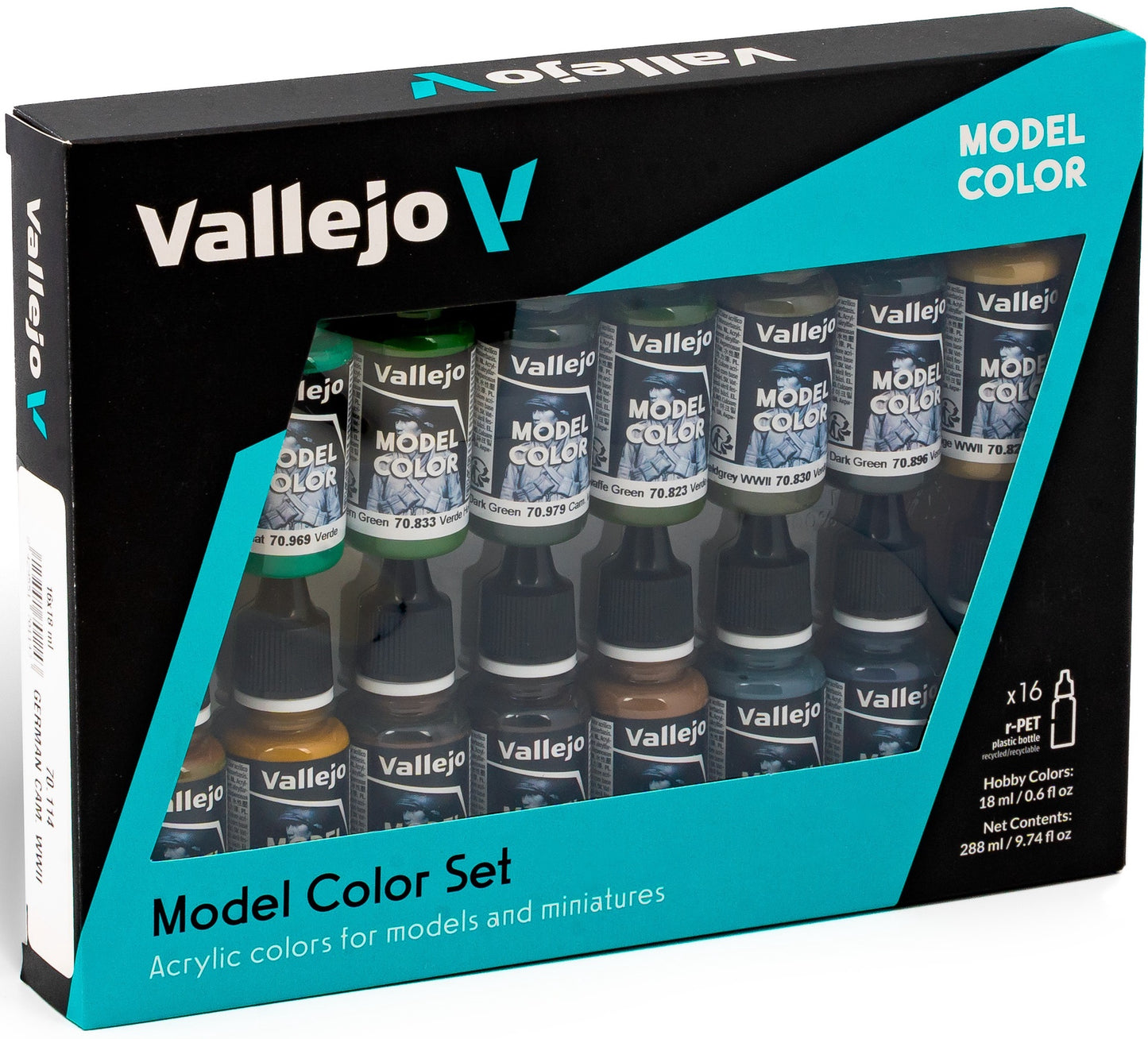 16 Color Set German Camouflage Wwii