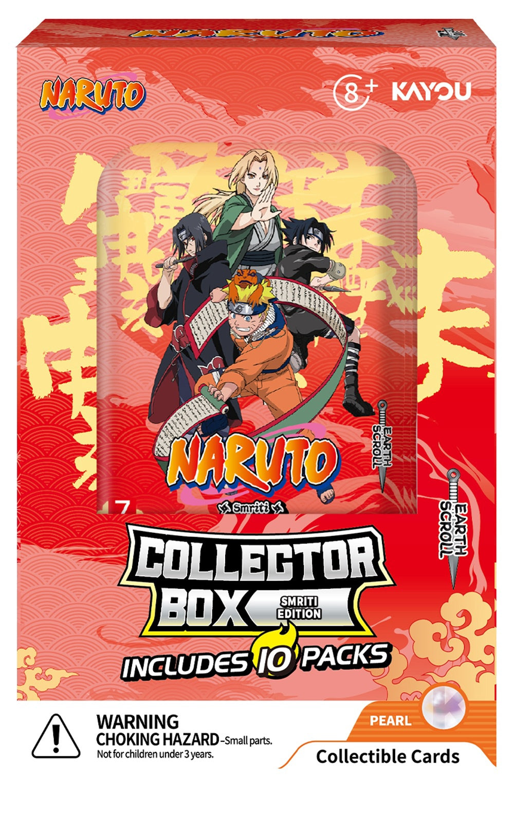 Naruto Smriti Collectible Cards Earth Scroll Series 2 5pk Collector Box (30/120)