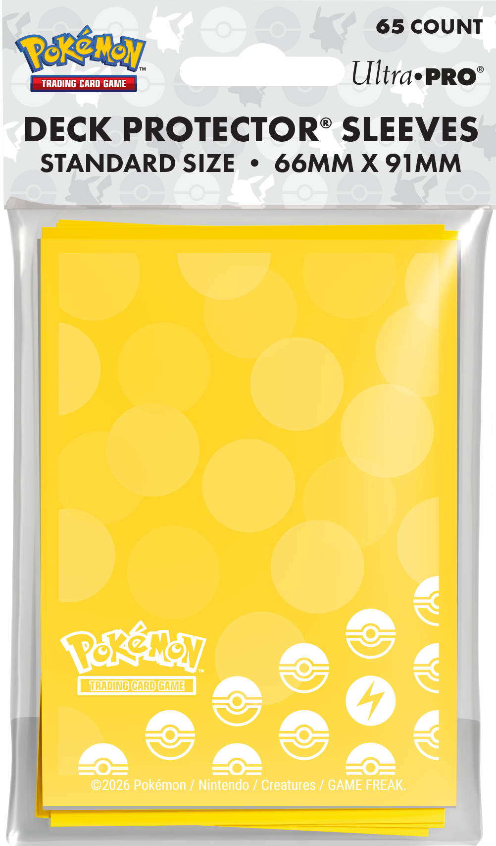UP D-PRO Pokémon Energy Lightning Type 65ct
